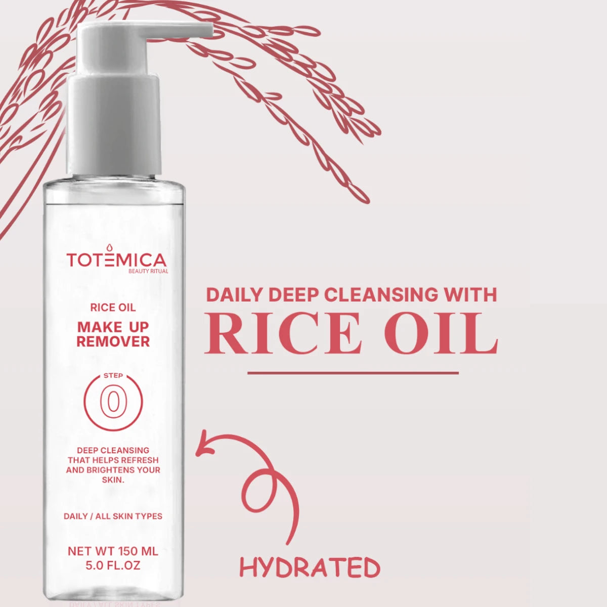 Rice Oil Makeup Remover | Totemica