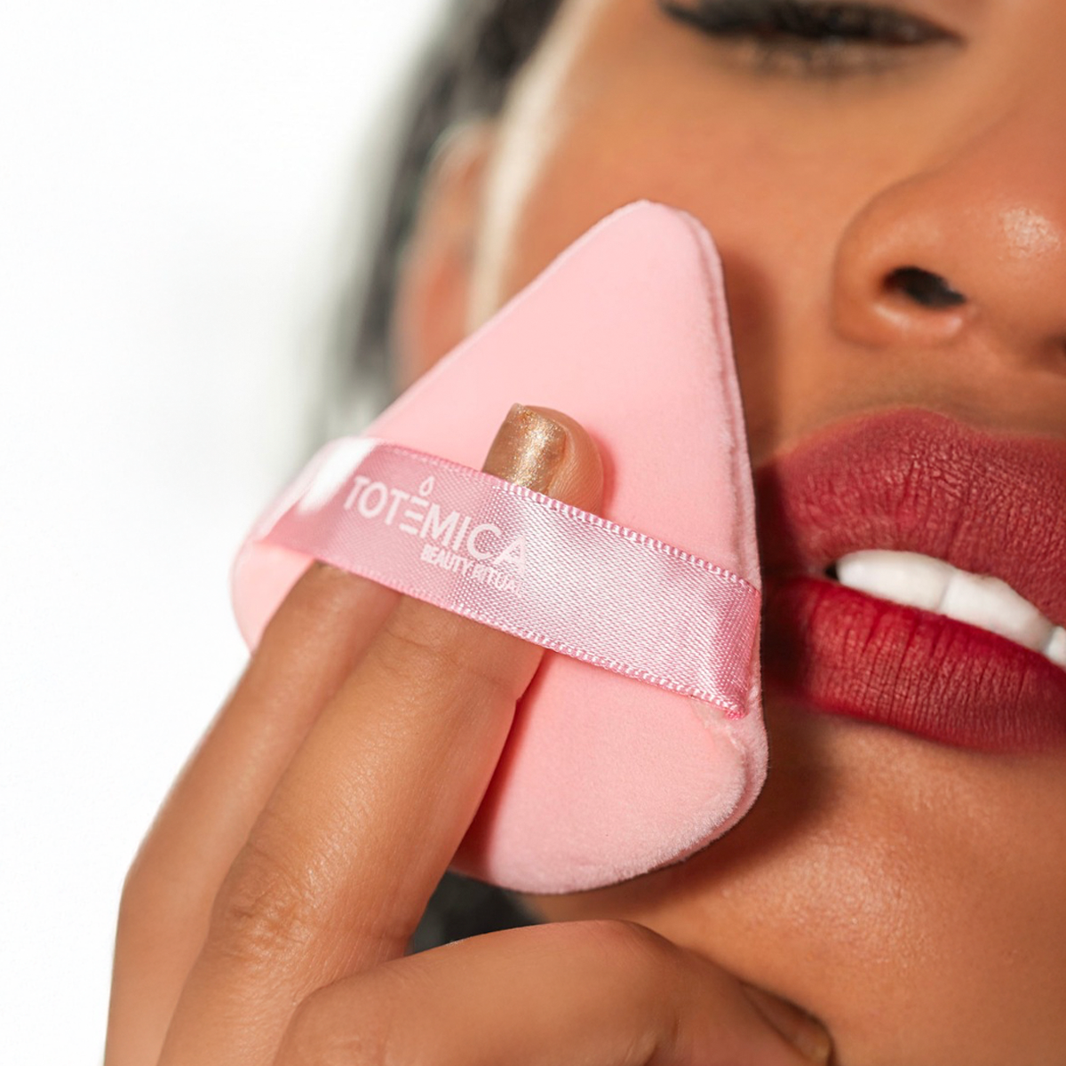Triangular Velvet Powder Puff Pack | Totemica