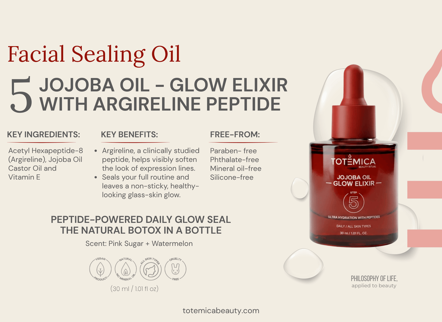 Jojoba Oil Glow Elixir 5 Steps | Totemica