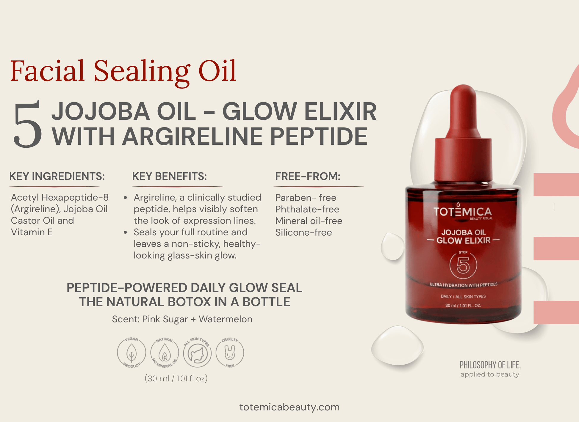 Jojoba Oil Glow Elixir 5 Steps | Totemica
