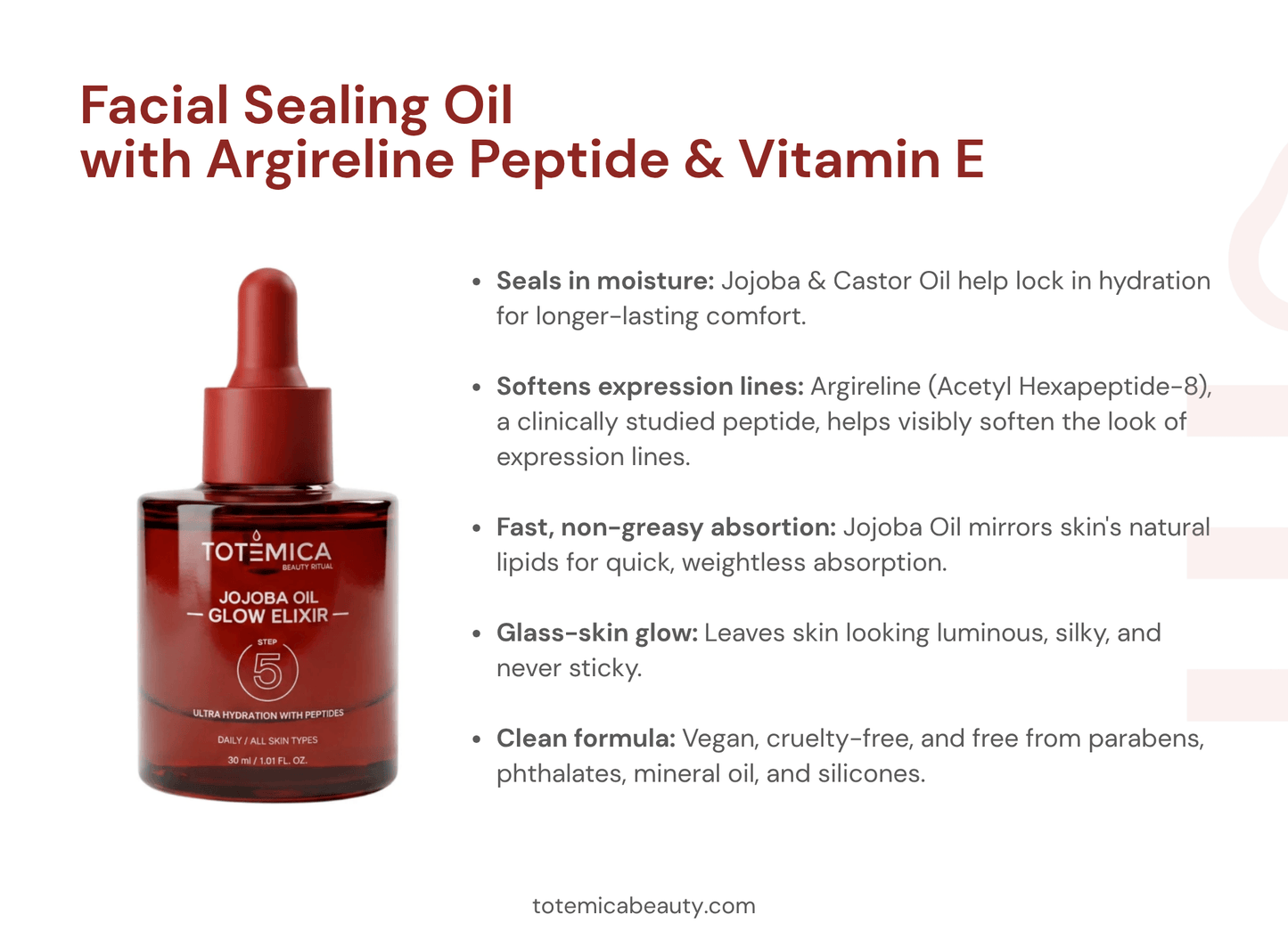 Jojoba Oil Glow Elixir 5 Steps | Totemica