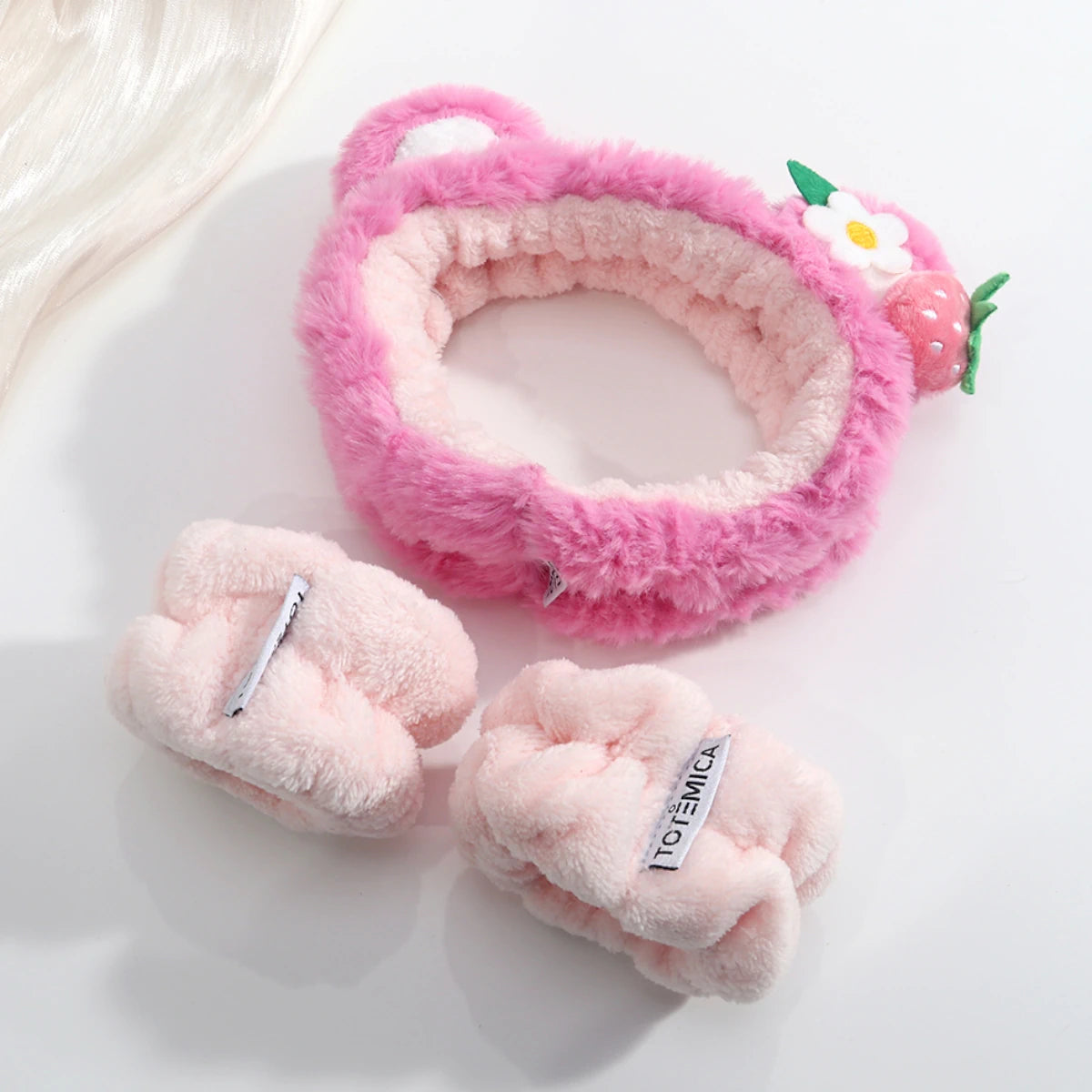 Spa Headband & Wristband Strawberry | Totemica